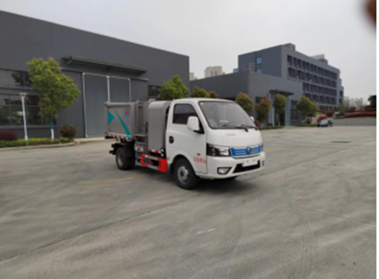  東風(fēng)純電動(dòng)掛桶式垃圾車			