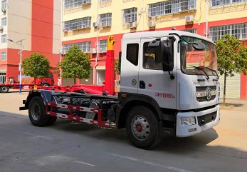 東風(fēng)12方單橋套臂式車(chē)廂可卸式垃圾車(chē)