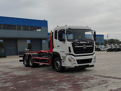 東風天龍（拉臂）車廂可卸式垃圾車