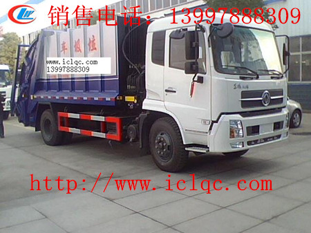東風(fēng)天錦壓縮式帶擺臂多功能垃圾車(chē)